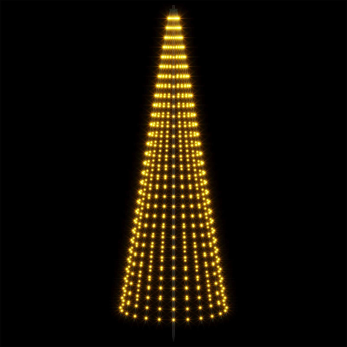 LED Χριστουγεννιάτικο Δέντρο 285 εκ. 744 LED Θερμό λευκό Σίδερο