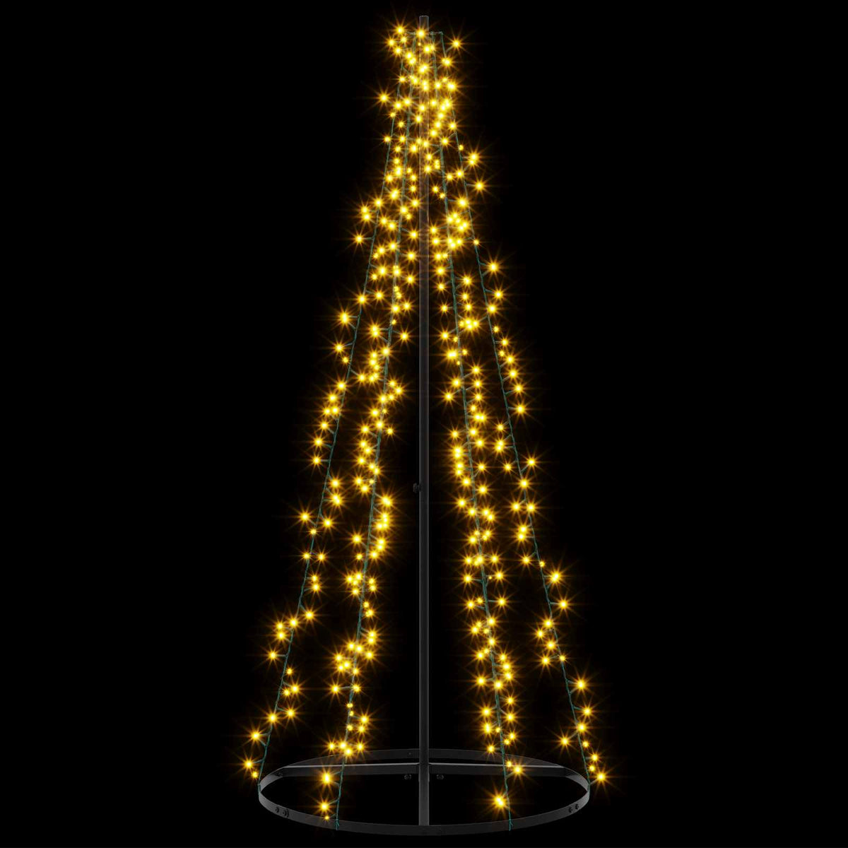 LED Χριστουγεννιάτικο Δέντρο 165 εκ. 540 LED Θερμό λευκό Ατσάλι