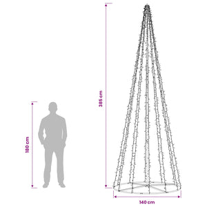 LED Χριστουγεννιάτικο Δέντρο 385 εκ. 2460 LED Θερμό λευκό
