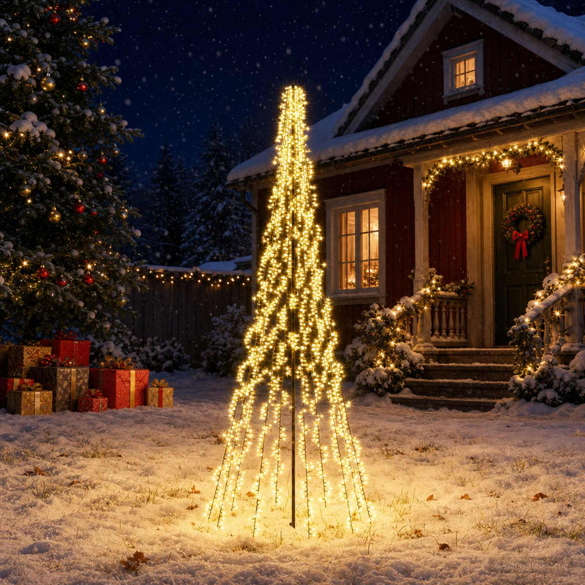 LED Χριστουγεννιάτικο Δέντρο 285 εκ. 1550 LED Θερμό λευκό