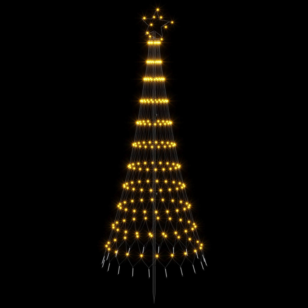 LED Χριστουγεννιάτικο Δέντρο 180 εκ. 230 LED Θερμό λευκό Σίδερο