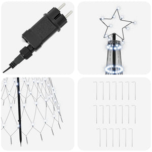 LED Χριστουγεννιάτικο Δέντρο 180 εκ. 230 LED Ψυχρό λευκό Σίδερο