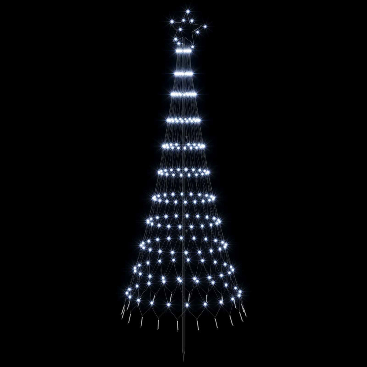 LED Χριστουγεννιάτικο Δέντρο 180 εκ. 230 LED Ψυχρό λευκό Σίδερο