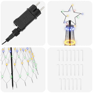 LED Χριστουγεννιάτικο Δέντρο 180 εκ. 230 LED Πολύχρωμο Σίδερο