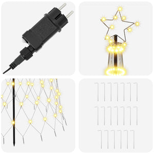 LED Χριστουγεννιάτικο Δέντρο 250 εκ. 290 LED Θερμό λευκό Σίδερο