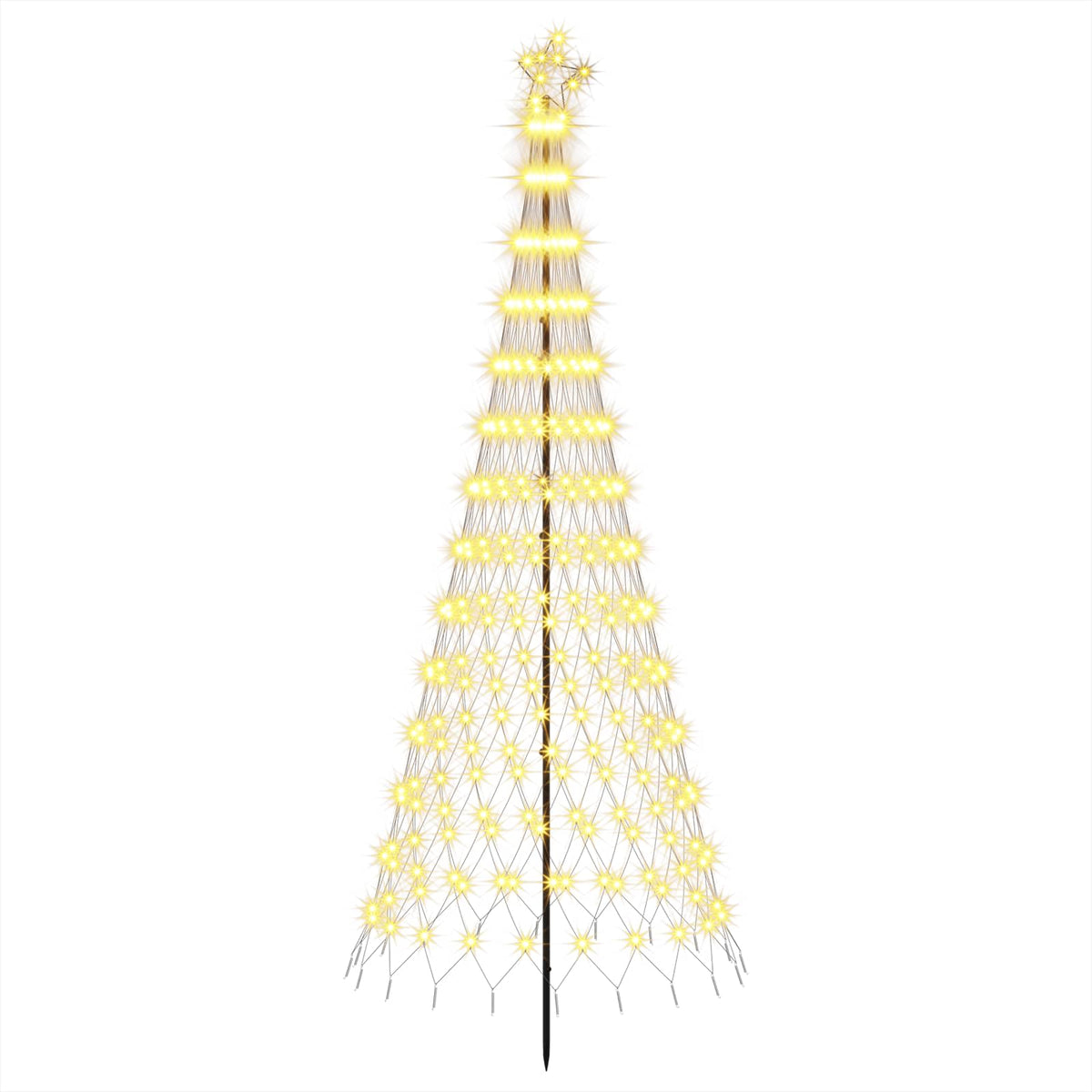 LED Χριστουγεννιάτικο Δέντρο 250 εκ. 290 LED Θερμό λευκό Σίδερο