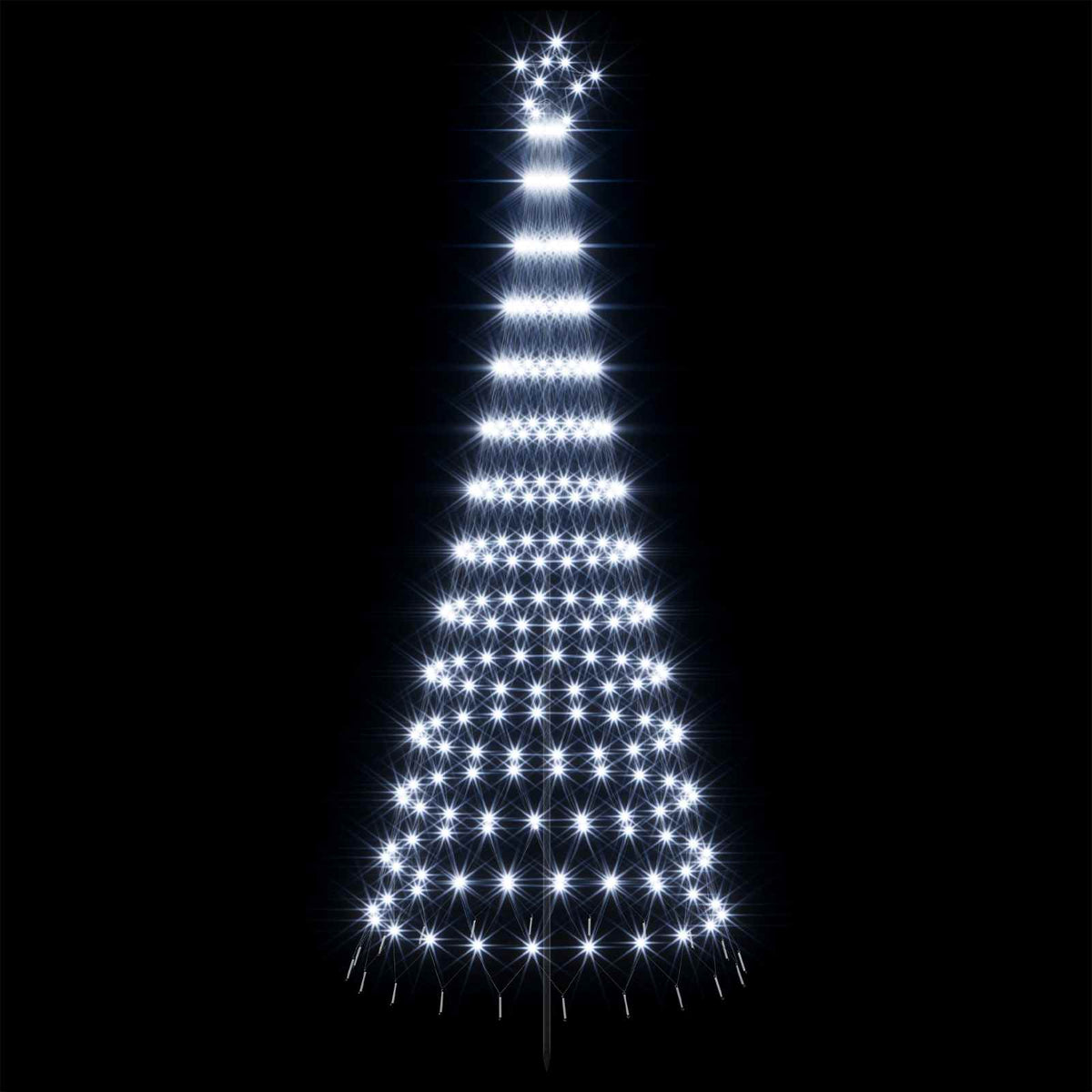 LED Χριστουγεννιάτικο Δέντρο 250 εκ. 290 LED Ψυχρό λευκό Σίδερο