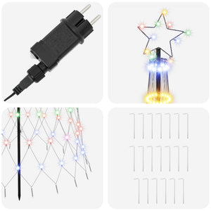 LED Χριστουγεννιάτικο Δέντρο 250 εκ. 290 LED Πολύχρωμο Σίδερο