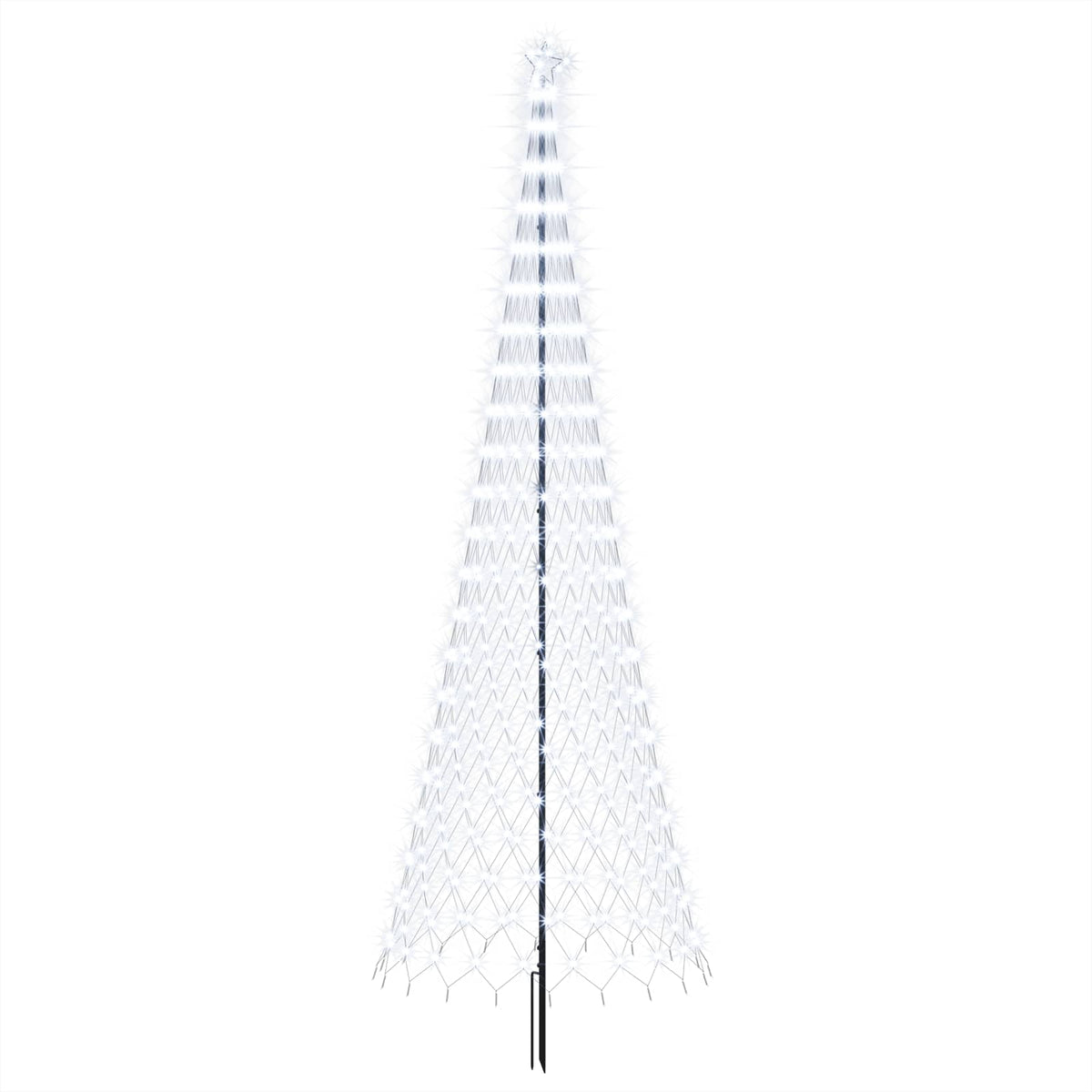 LED Χριστουγεννιάτικο Δέντρο 400 εκ. 450 LED Ψυχρό λευκό Σίδερο
