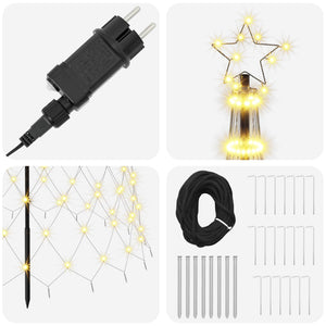 LED Χριστουγεννιάτικο Δέντρο 500 εκ. 550 LED Θερμό λευκό Σίδερο