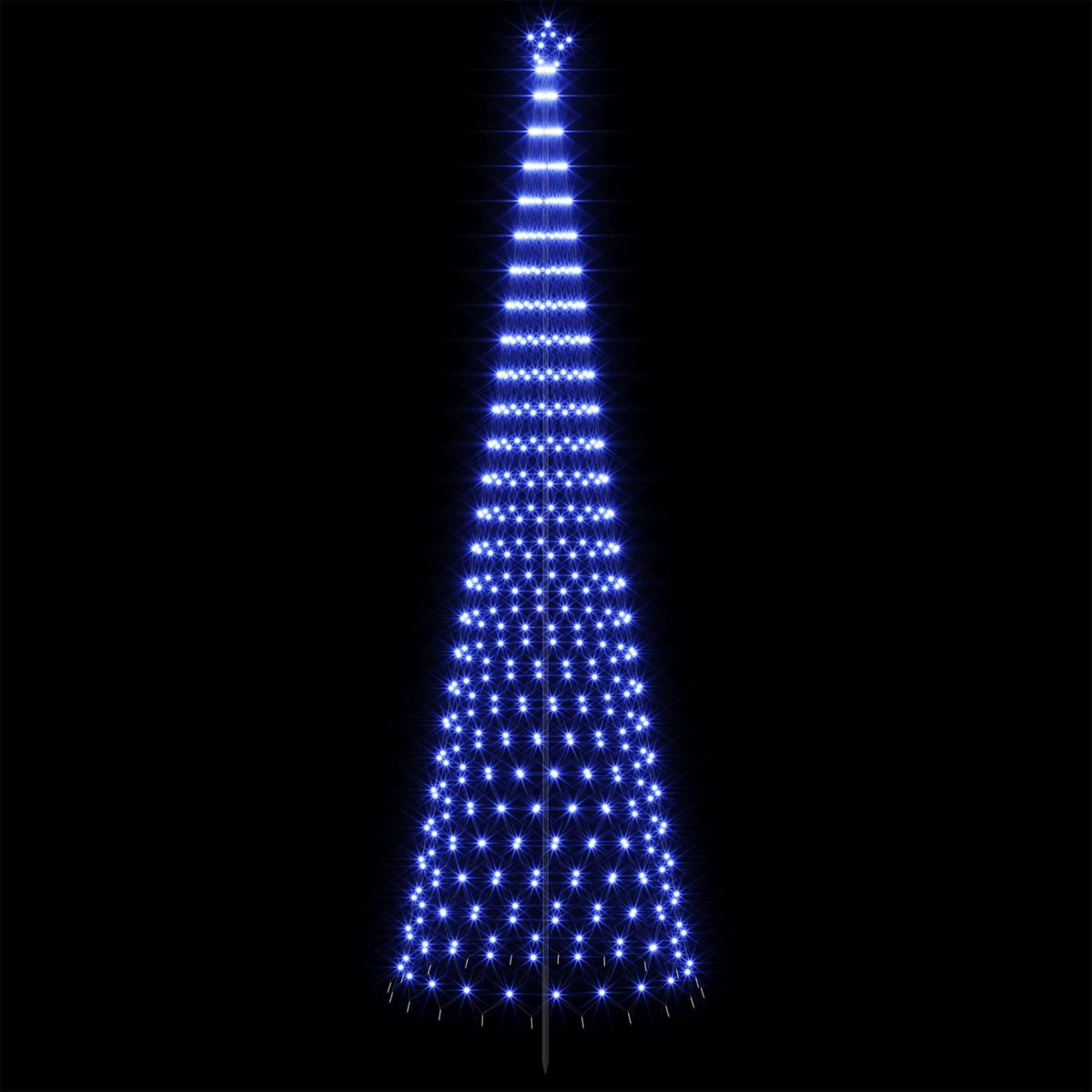 LED Χριστουγεννιάτικο Δέντρο 500 εκ. 550 LED Μπλε Σίδερο Μαύρο