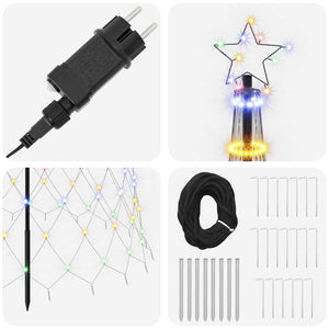 LED Χριστουγεννιάτικο Δέντρο 500 εκ. 550 LED Πολύχρωμο Σίδερο