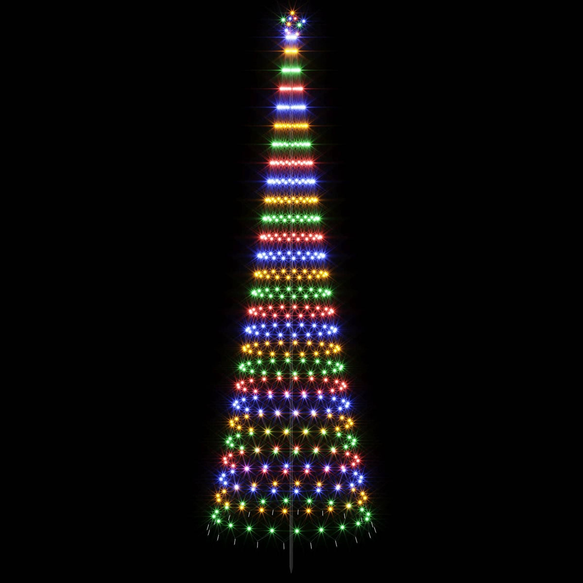 LED Χριστουγεννιάτικο Δέντρο 500 εκ. 550 LED Πολύχρωμο Σίδερο