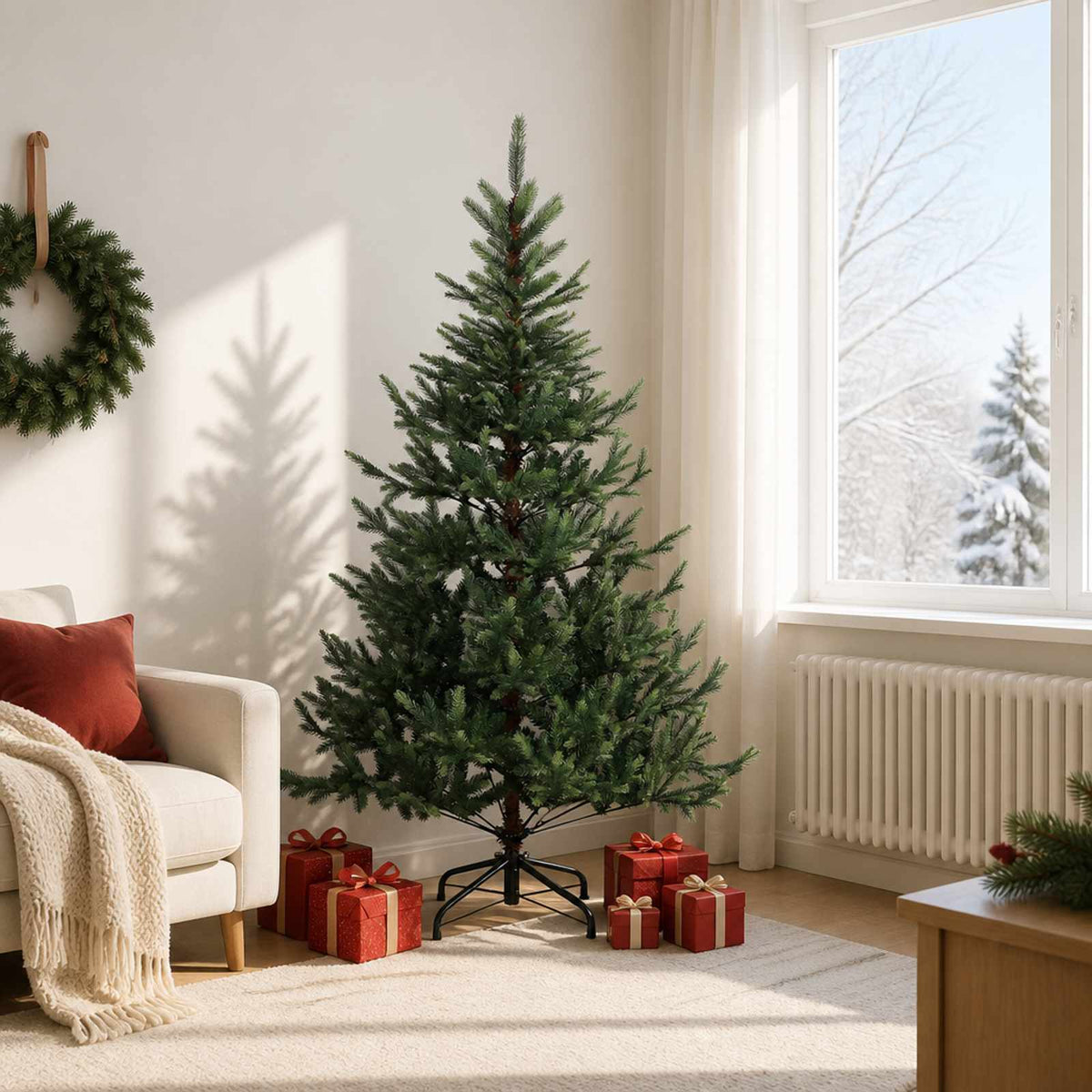 Τεχνητό Χριστουγεννιάτικο Δέντρο με Άξονα 180 εκ. - Pakobazaar