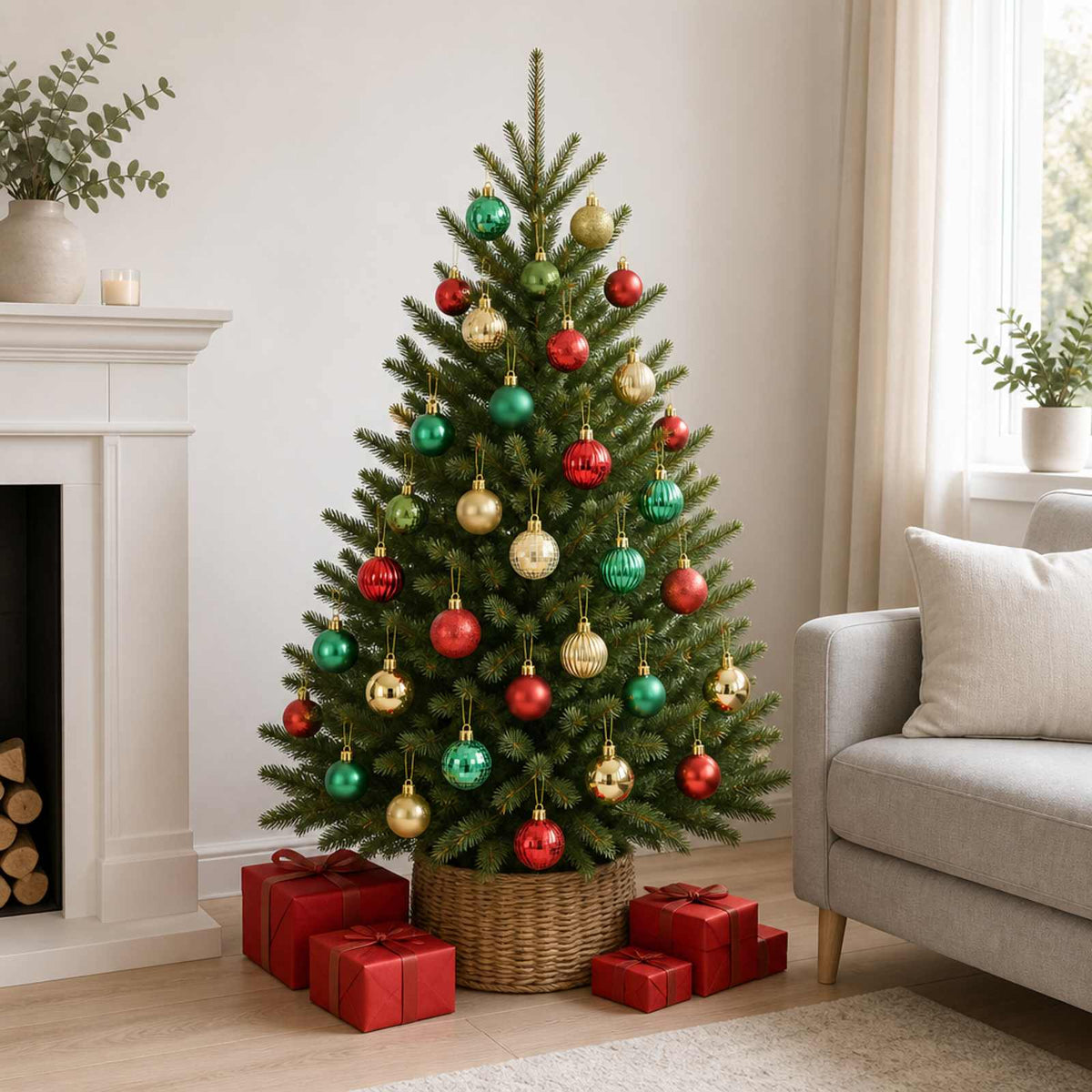 Σετ Χριστουγεννιάτικων Μπαλών 100 τμχ.