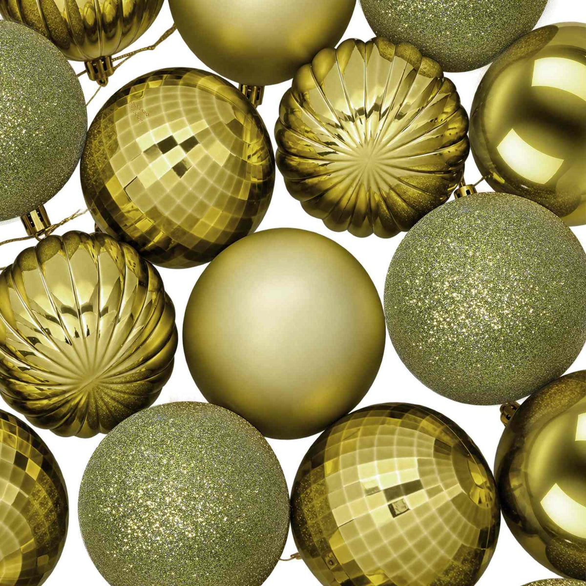 Σετ Χριστουγεννιάτικων Μπαλών 50 τμχ. Ανοιχτό Πράσινο 8 εκ.