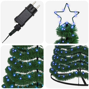 Χριστουγεννιάτικο δέντρο με tinsel, LED και βάση EKENAS 250 εκ.