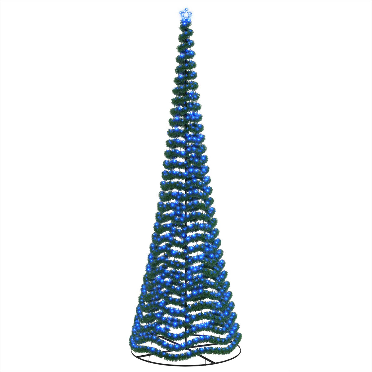 Χριστουγεννιάτικο δέντρο με tinsel, LED και βάση EKENAS 500 εκ.