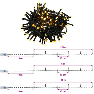 Μίνι Χριστουγεννιάτικο Δέντρο 120 εκ. 175 LED Θερμό λευκό PVC - Pakobazaar