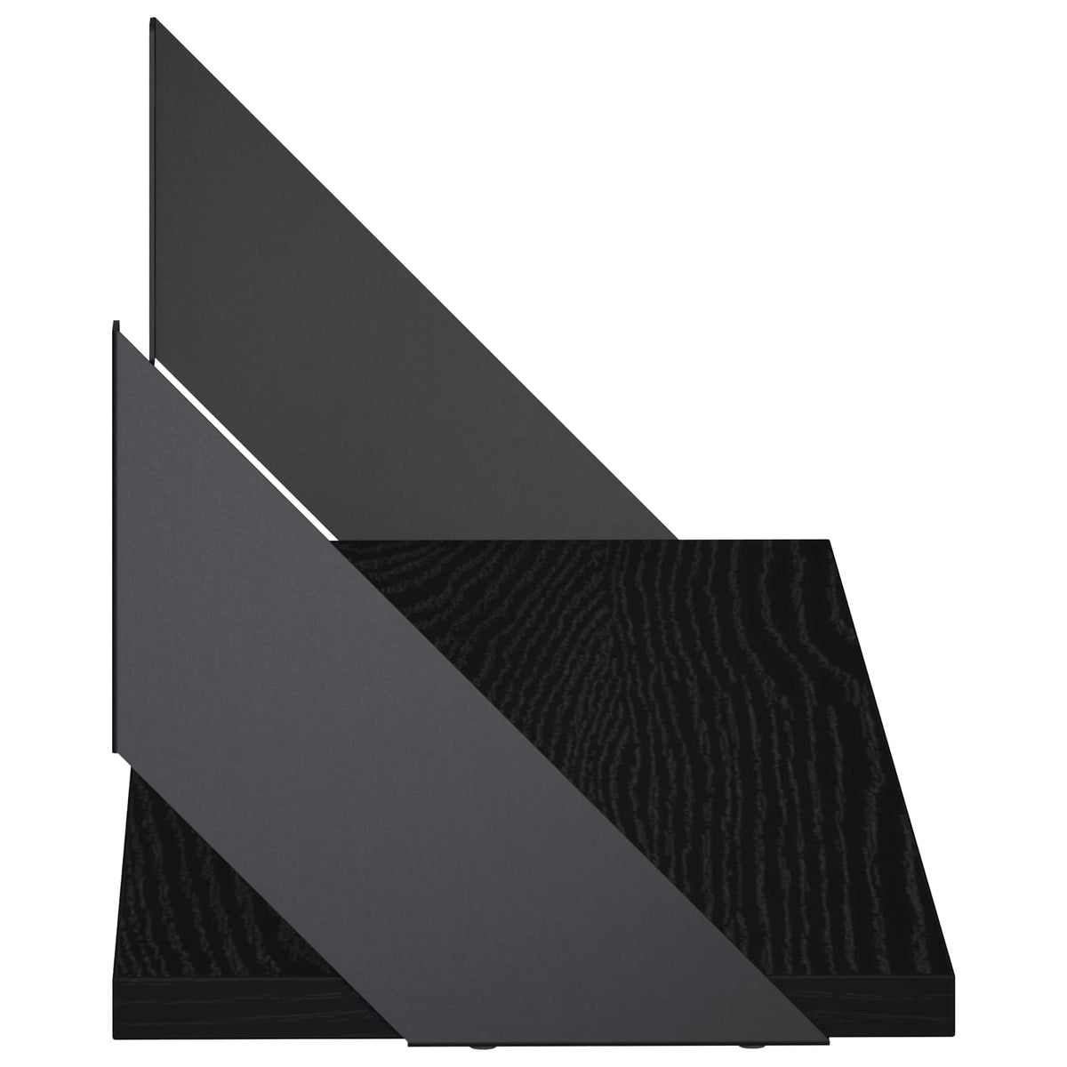 Ράφια Τοίχου 2 τμχ. Μαύρη Δρυς 60 x 20 x 17 cm