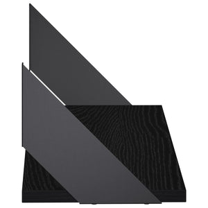 Ράφια Τοίχου 4 τμχ. Μαύρη Δρυς 60 x 20 x 17 cm - Pakobazaar