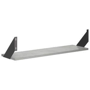 Ράφια Τοίχου 4 τμχ. Γκρι Σκυροδέματος 70 x 20 x 17 cm - Pakobazaar
