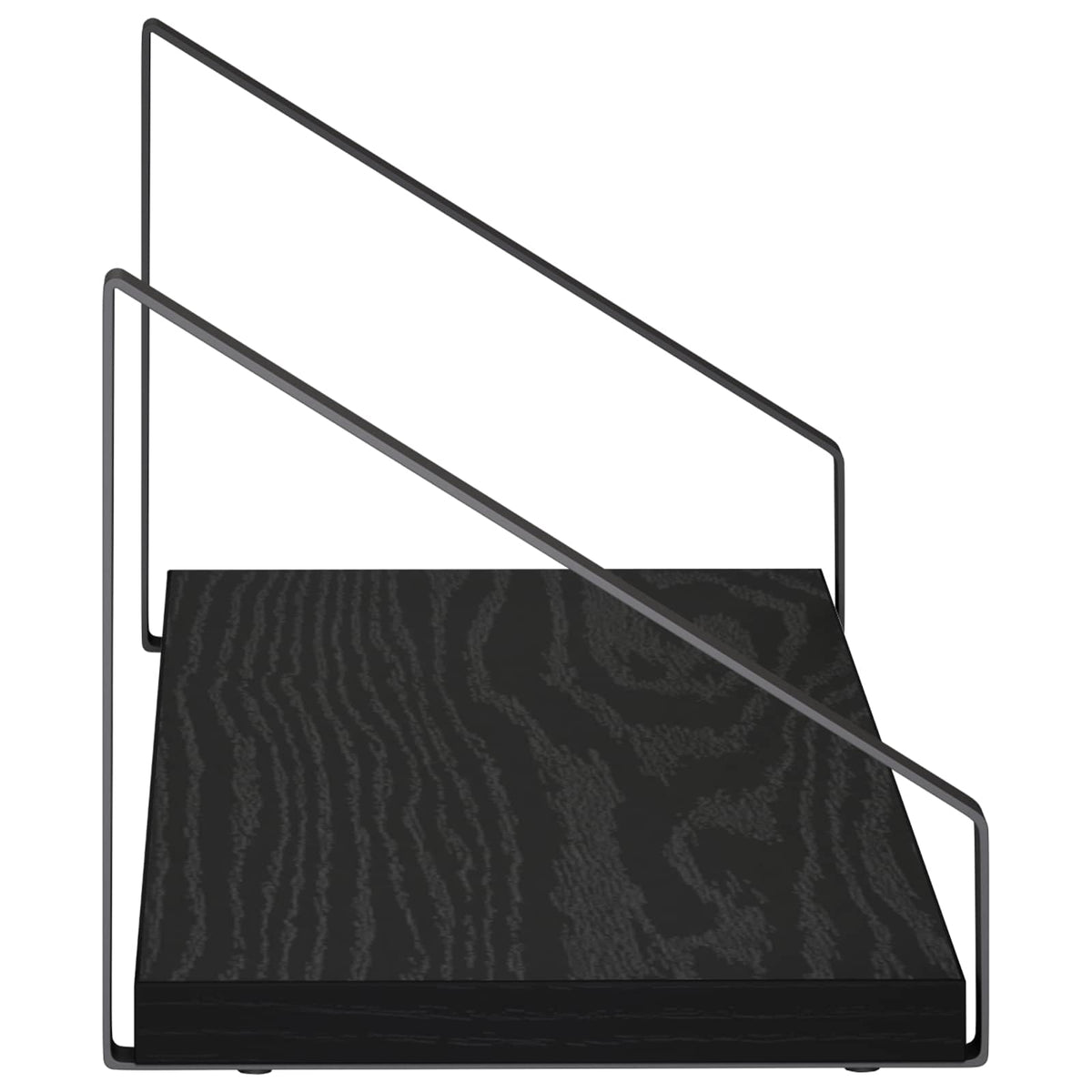 Ράφια Τοίχου 2 τμχ. Μαύρη Δρυς 50 x 16 x 15,5 cm