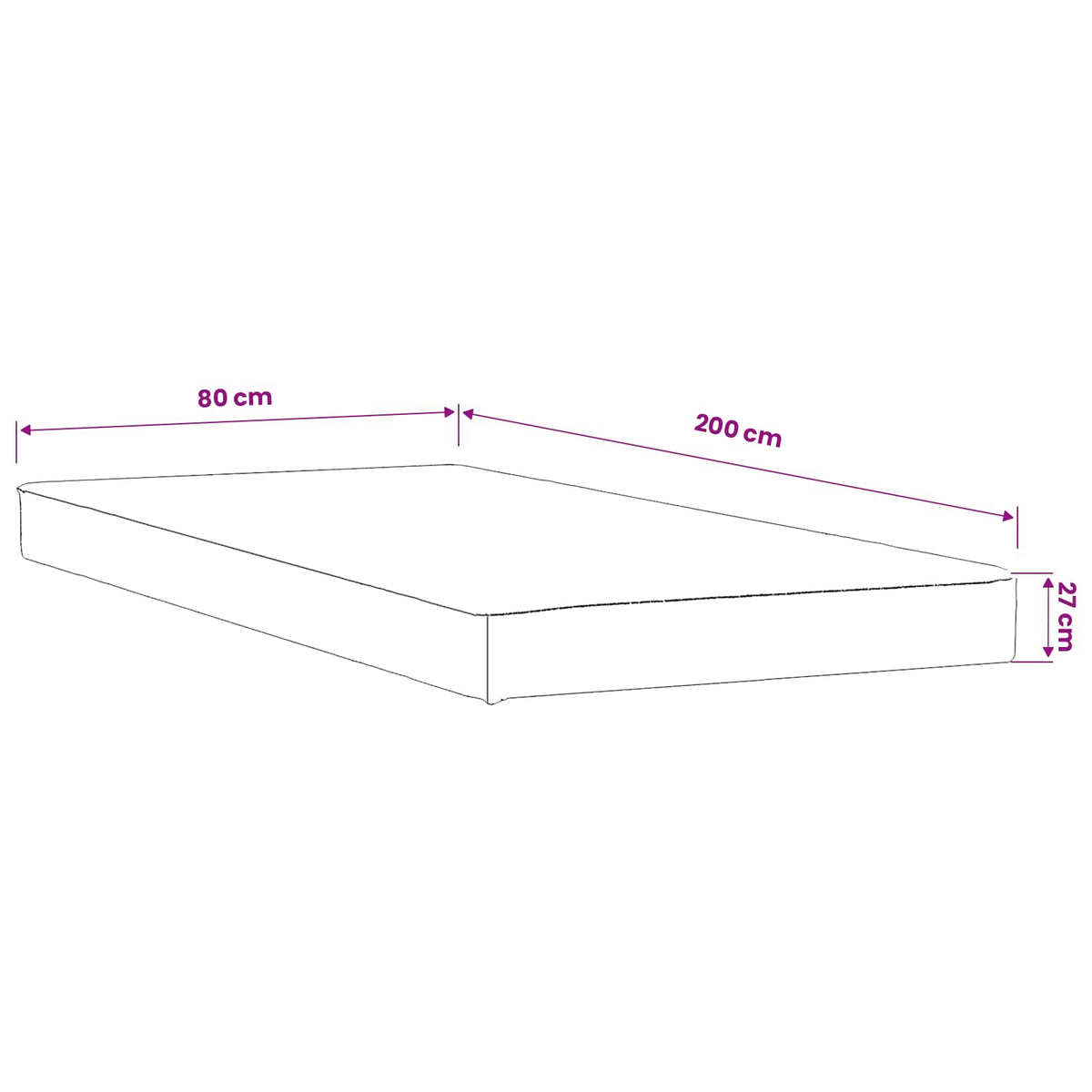 Προστατευτικό στρώματος 2 τμχ. 80 x 200 cm Αδιάβροχο Λευκό - Pakobazaar