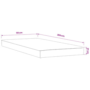 Προστατευτικό στρώματος 2 τμχ. 90 x 200 cm Αδιάβροχο Λευκό