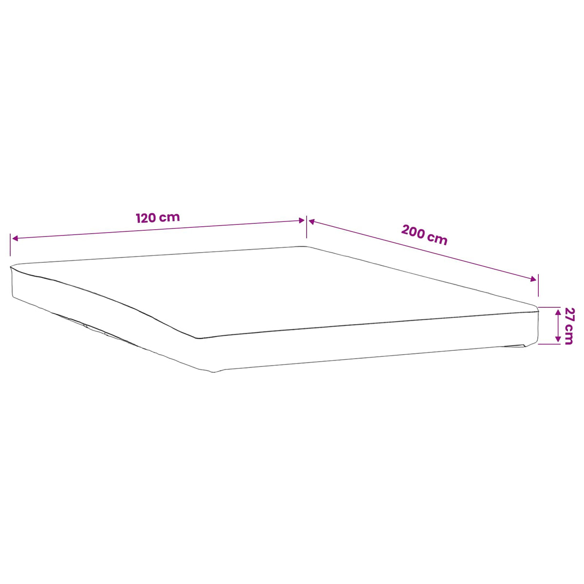 Προστατευτικό στρώματος 2 τμχ. 120 x 200 cm Αδιάβροχο Λευκό - Pakobazaar