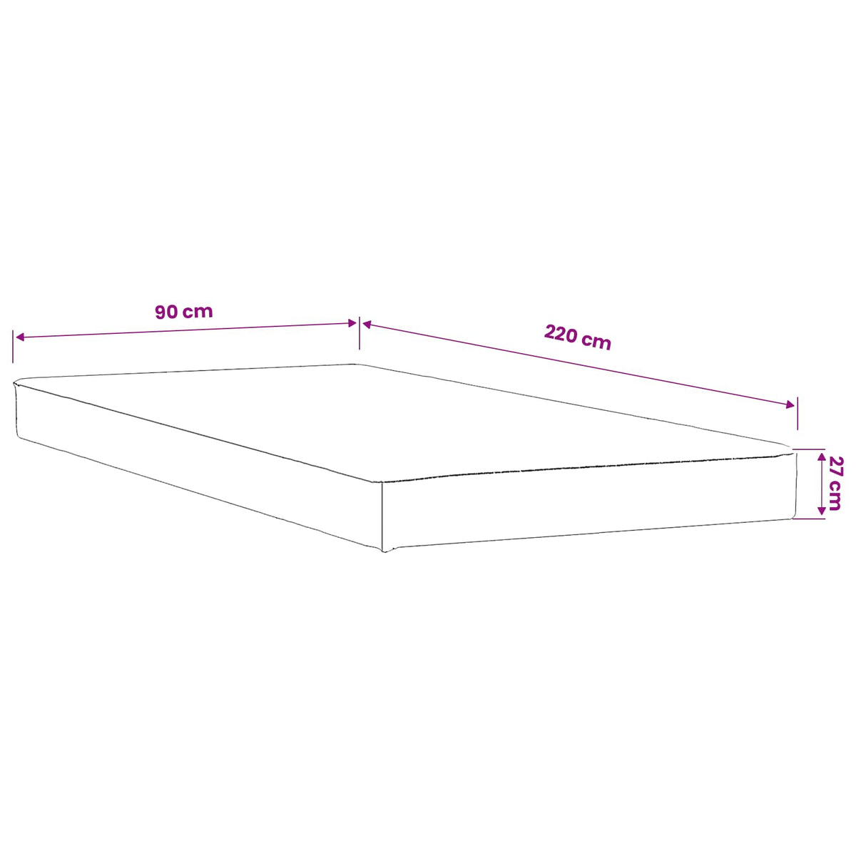 Προστατευτικό στρώματος 2 τμχ. 90 x 220 cm Αδιάβροχο Λευκό - Pakobazaar