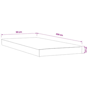 Προστατευτικό στρώματος 2 τμχ. 90 x 220 cm Αδιάβροχο Λευκό - Pakobazaar