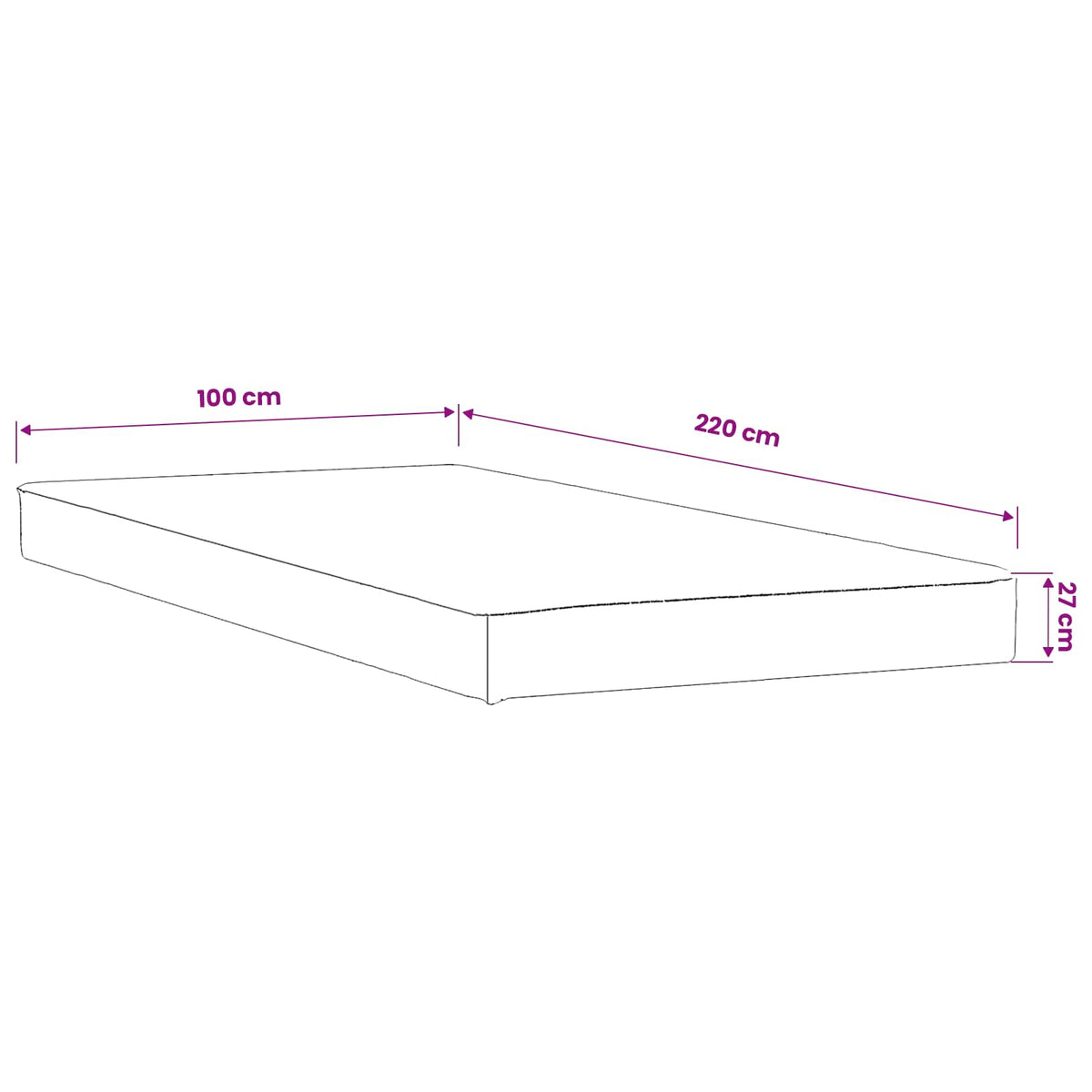 Προστατευτικό στρώματος 2 τμχ. 100 x 220 cm Αδιάβροχο Λευκό