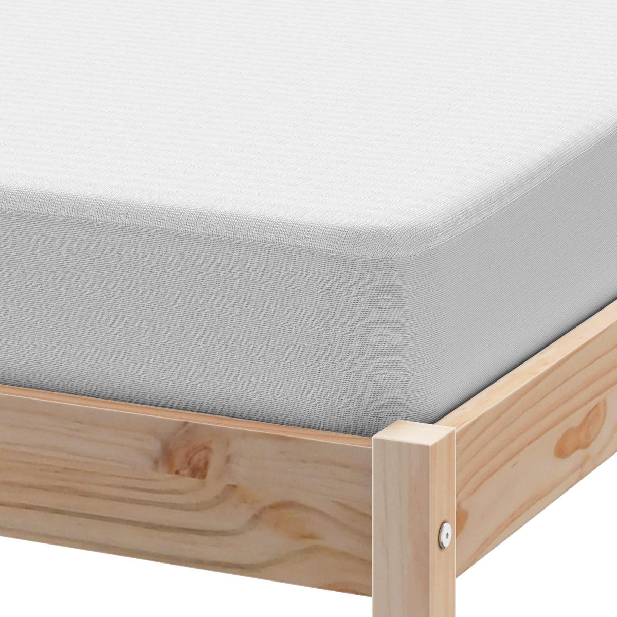Προστατευτικό στρώματος 2 τμχ. 140 x 220 cm Αδιάβροχο Λευκό