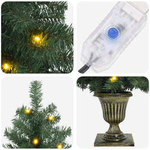 Μίνι Χριστουγεννιάτικο Δέντρο 120 εκ. 100 LED Θερμό λευκό PVC