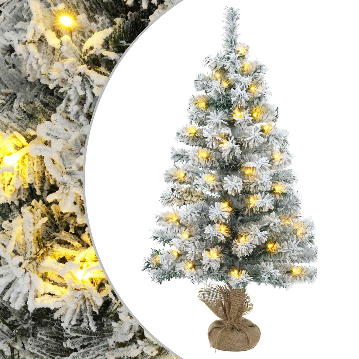 Μίνι Χριστουγεννιάτικο Δέντρο 45 εκ. 25 LED Θερμό λευκό PVC