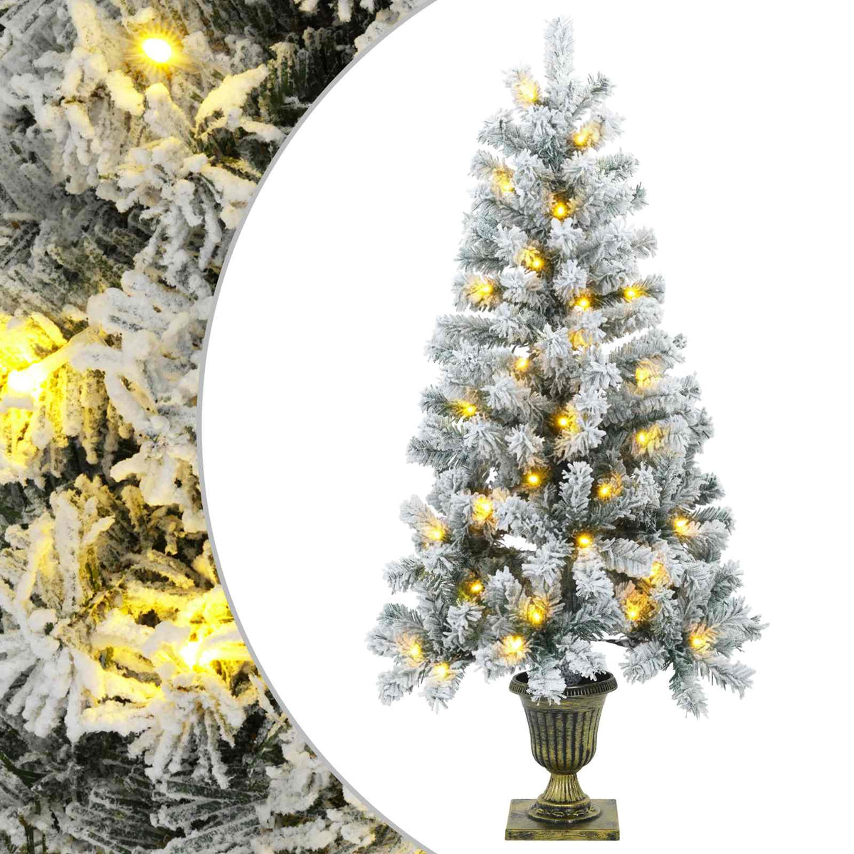 Μίνι Χριστουγεννιάτικο Δέντρο 120 εκ. 100 LED Θερμό λευκό PVC