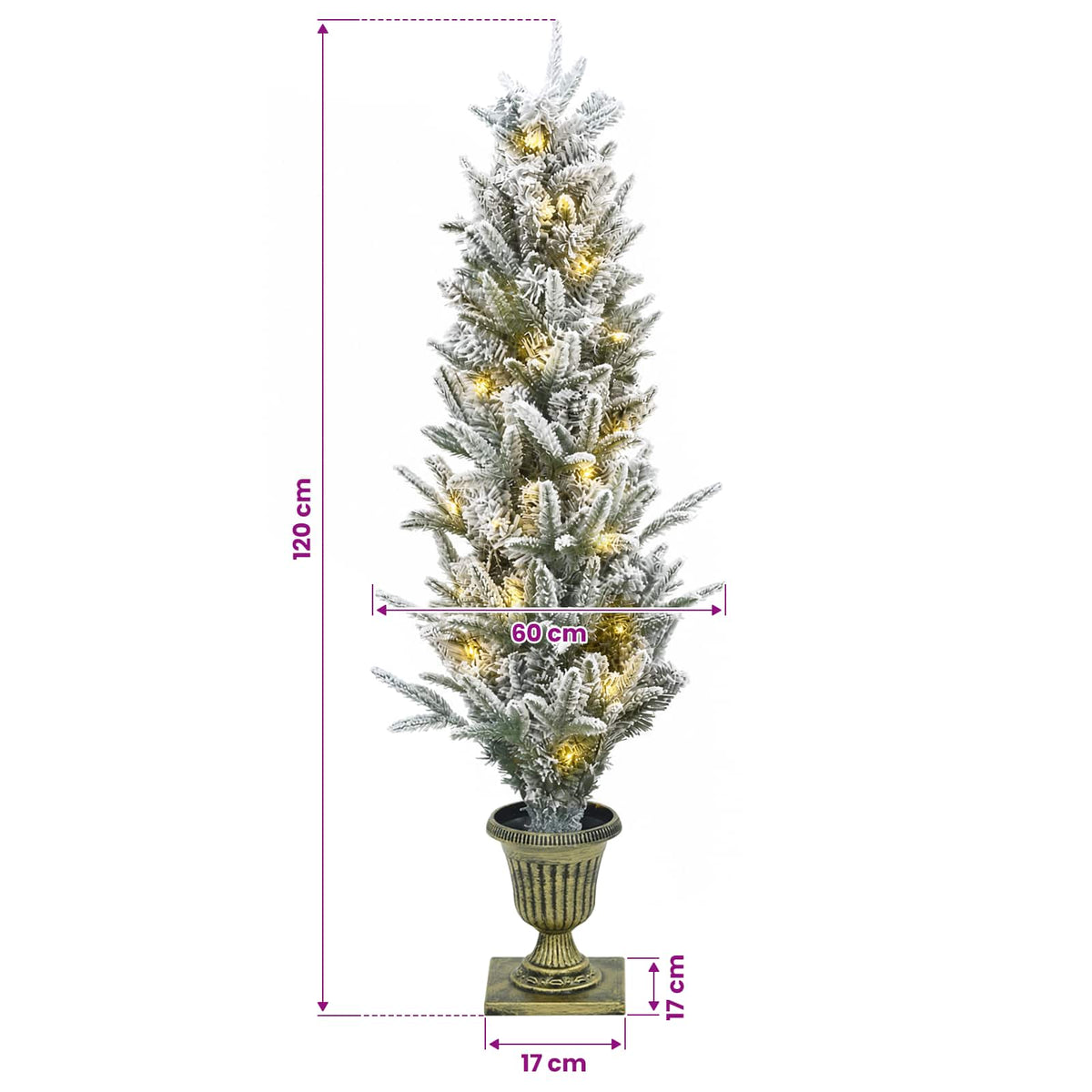 Μίνι Χριστουγεννιάτικο Δέντρο 120 εκ. 100 LED Θερμό λευκό