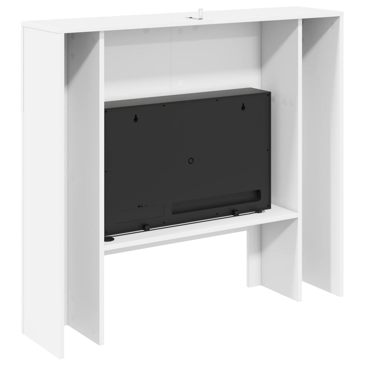 Ηλεκτρικό τζάκι Λευκό 100 x 24,5 x 90 cm Επεξεργασμένο ξύλο - Pakobazaar
