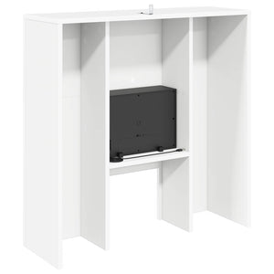 Ηλεκτρικό τζάκι Λευκό 75 x 24,5 x 75 cm Επεξεργασμένο ξύλο