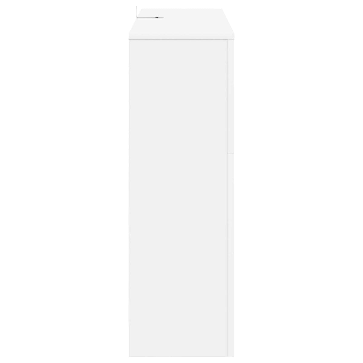 Ηλεκτρικό τζάκι Λευκό 75 x 24,5 x 75 cm Επεξεργασμένο ξύλο
