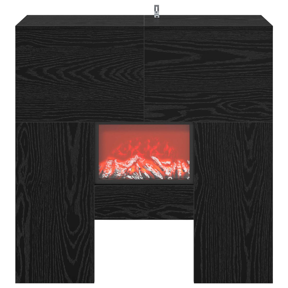 Ηλεκτρικό τζάκι Μαύρη Δρυς 75 x 24,5 x 75 cm Επεξεργασμένο ξύλο - Pakobazaar