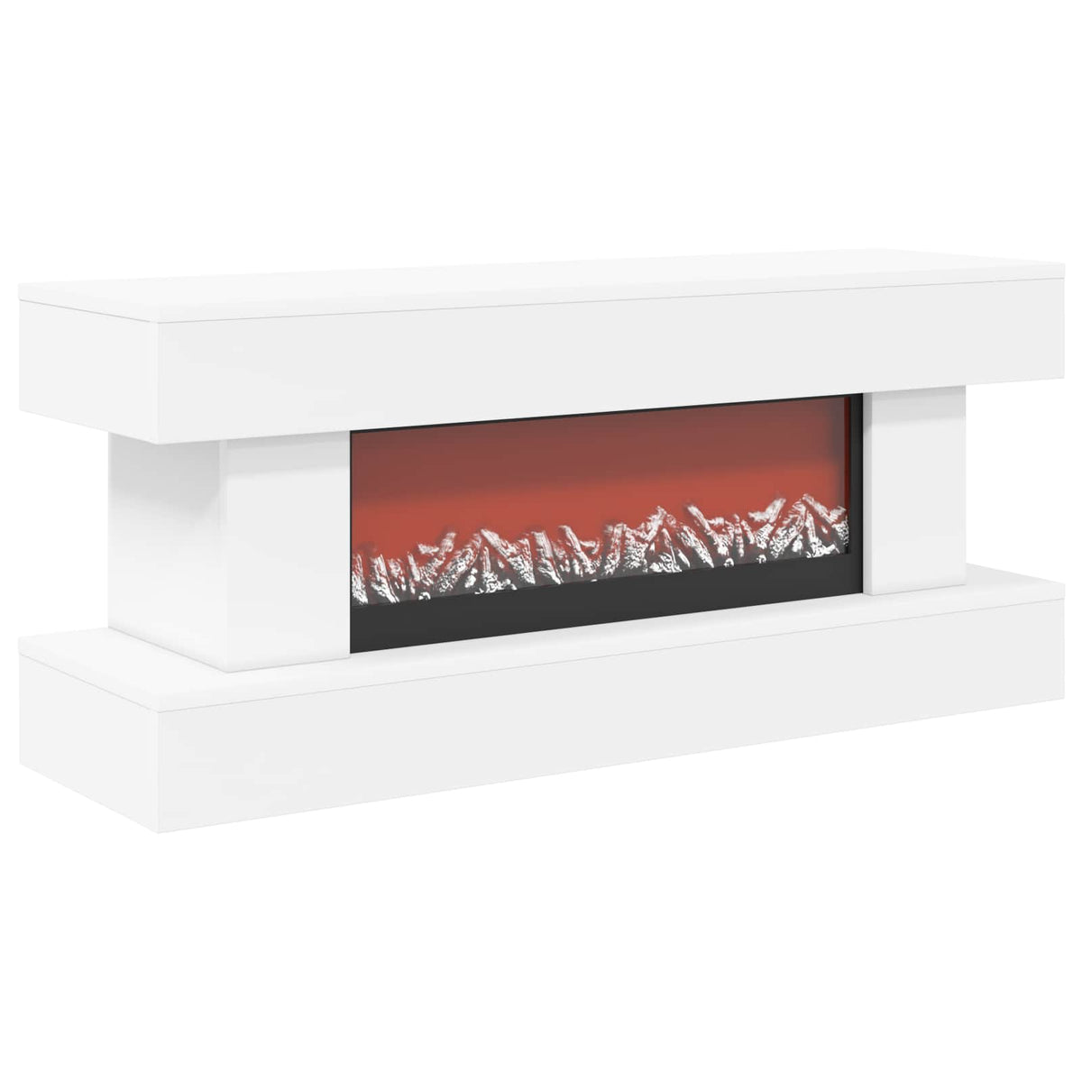 Ηλεκτρικό τζάκι Λευκό 100 x 30 x 44 cm Επεξεργασμένο ξύλο - Pakobazaar