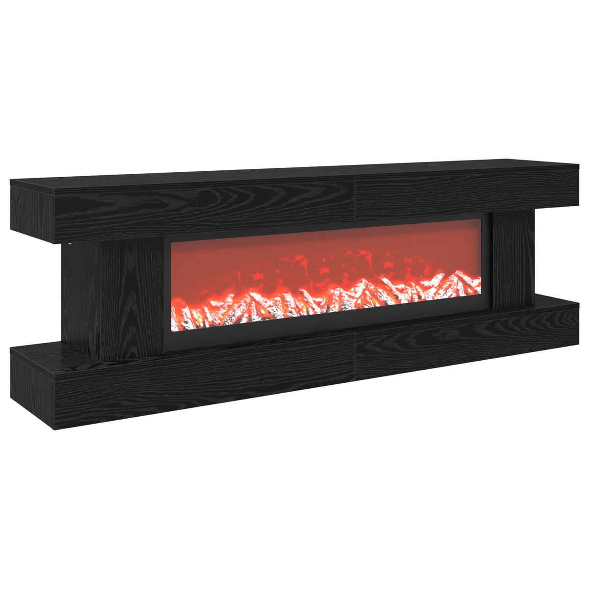 Ηλεκτρικό τζάκι Μαύρη Δρυς 150 x 30 x 50 cm Επεξεργασμένο ξύλο - Pakobazaar
