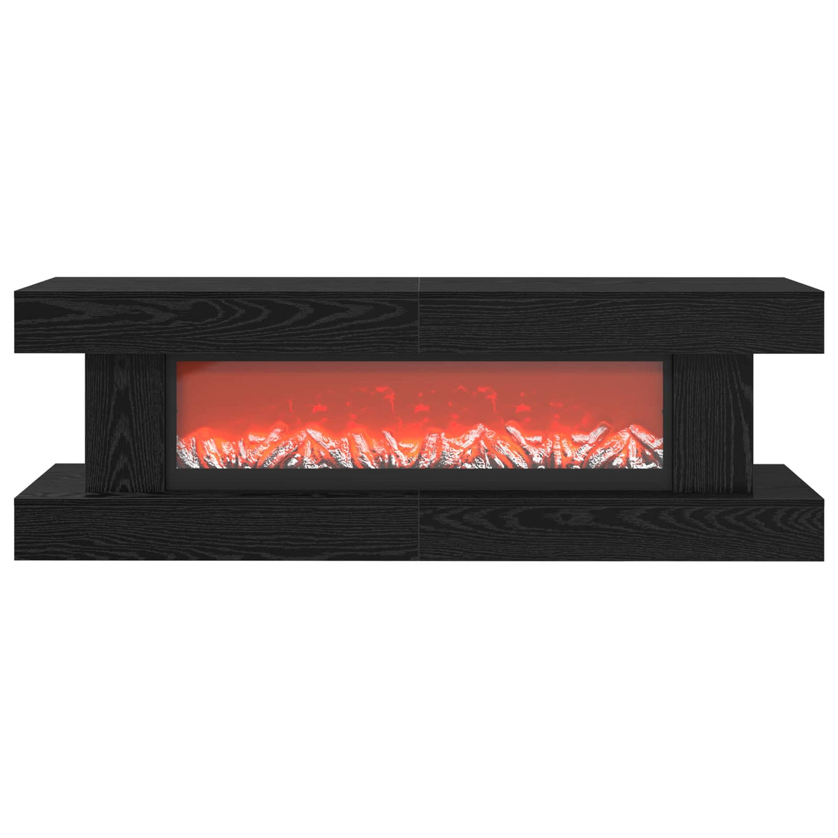 Ηλεκτρικό τζάκι Μαύρη Δρυς 150 x 30 x 50 cm Επεξεργασμένο ξύλο - Pakobazaar