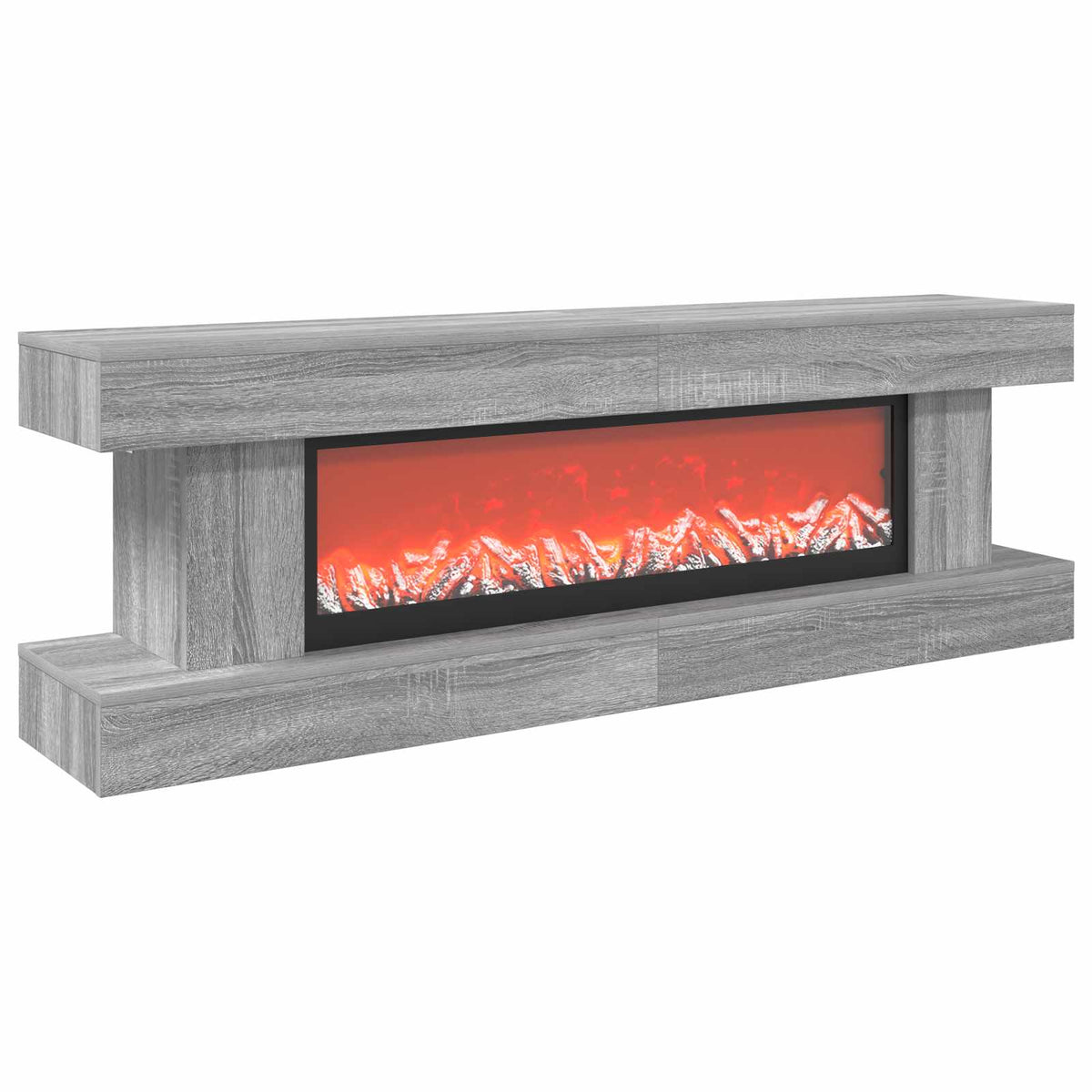 Ηλεκτρικό τζάκι Γκρι Sonoma 150 x 30 x 50 cm Επεξεργασμένο ξύλο - Pakobazaar