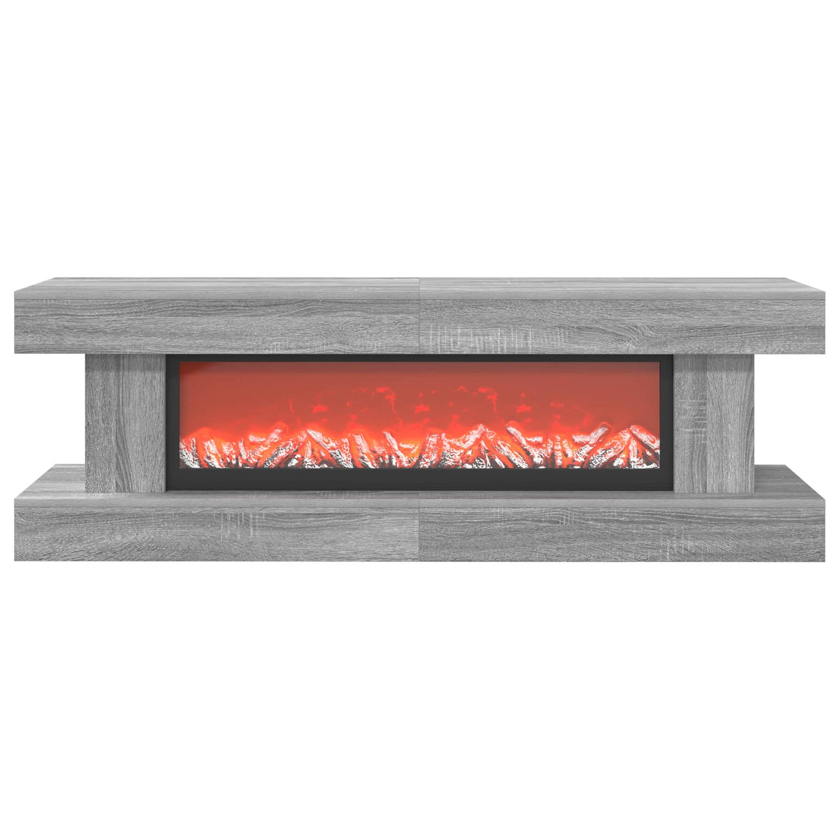 Ηλεκτρικό τζάκι Γκρι Sonoma 150 x 30 x 50 cm Επεξεργασμένο ξύλο - Pakobazaar