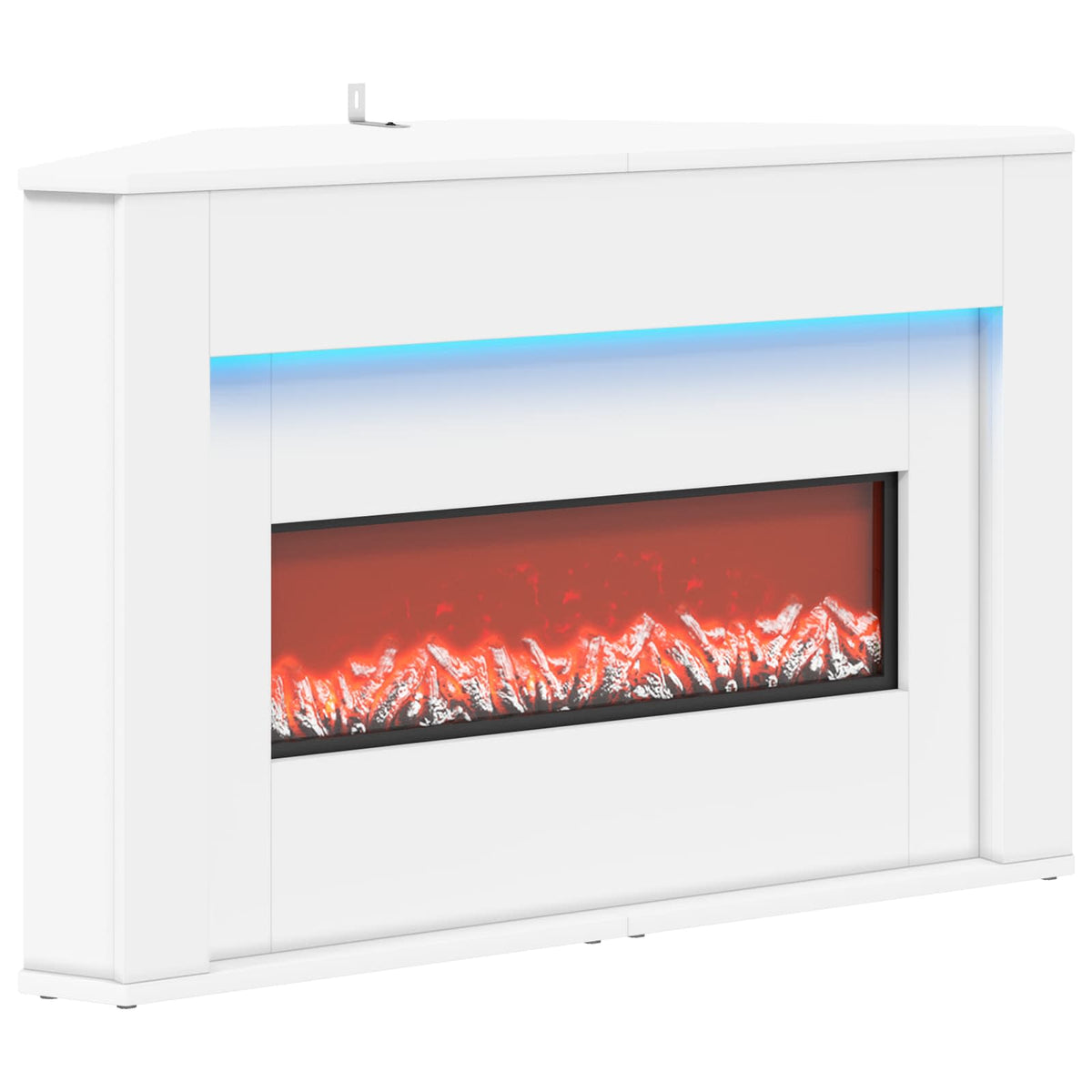 Τζάκι με ταινία LED Λευκό 95 x 42,5 x 60 cm Επεξεργασμένο ξύλο - Pakobazaar