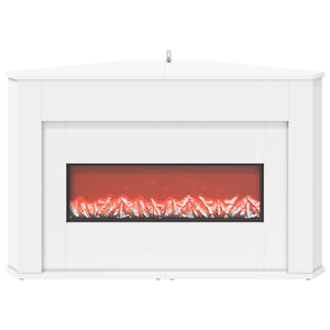 Τζάκι με ταινία LED Λευκό 95 x 42,5 x 60 cm Επεξεργασμένο ξύλο - Pakobazaar