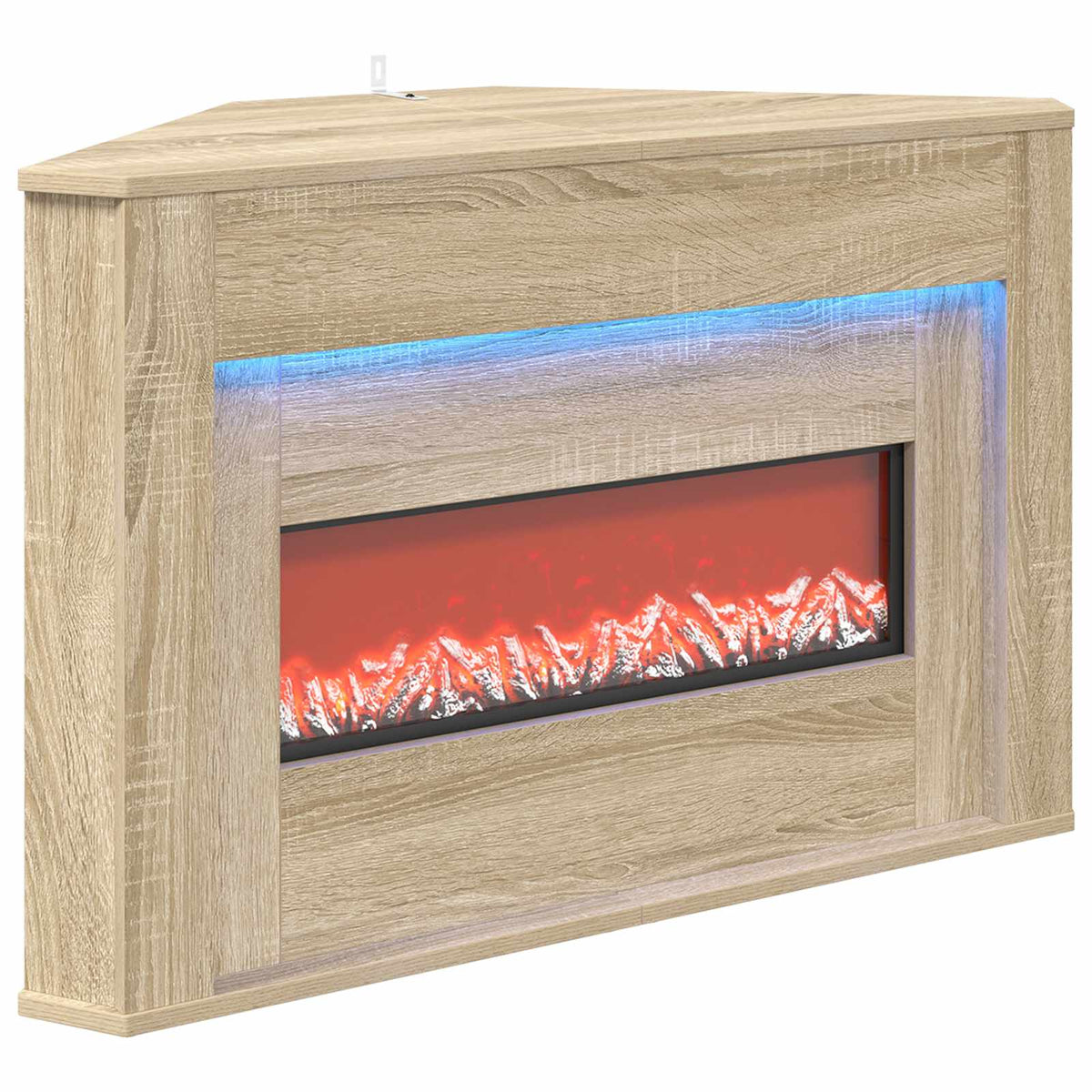 Τζάκι με ταινία LED Sonoma 95 x 42,5 x 60 cm Επεξεργασμένο ξύλο